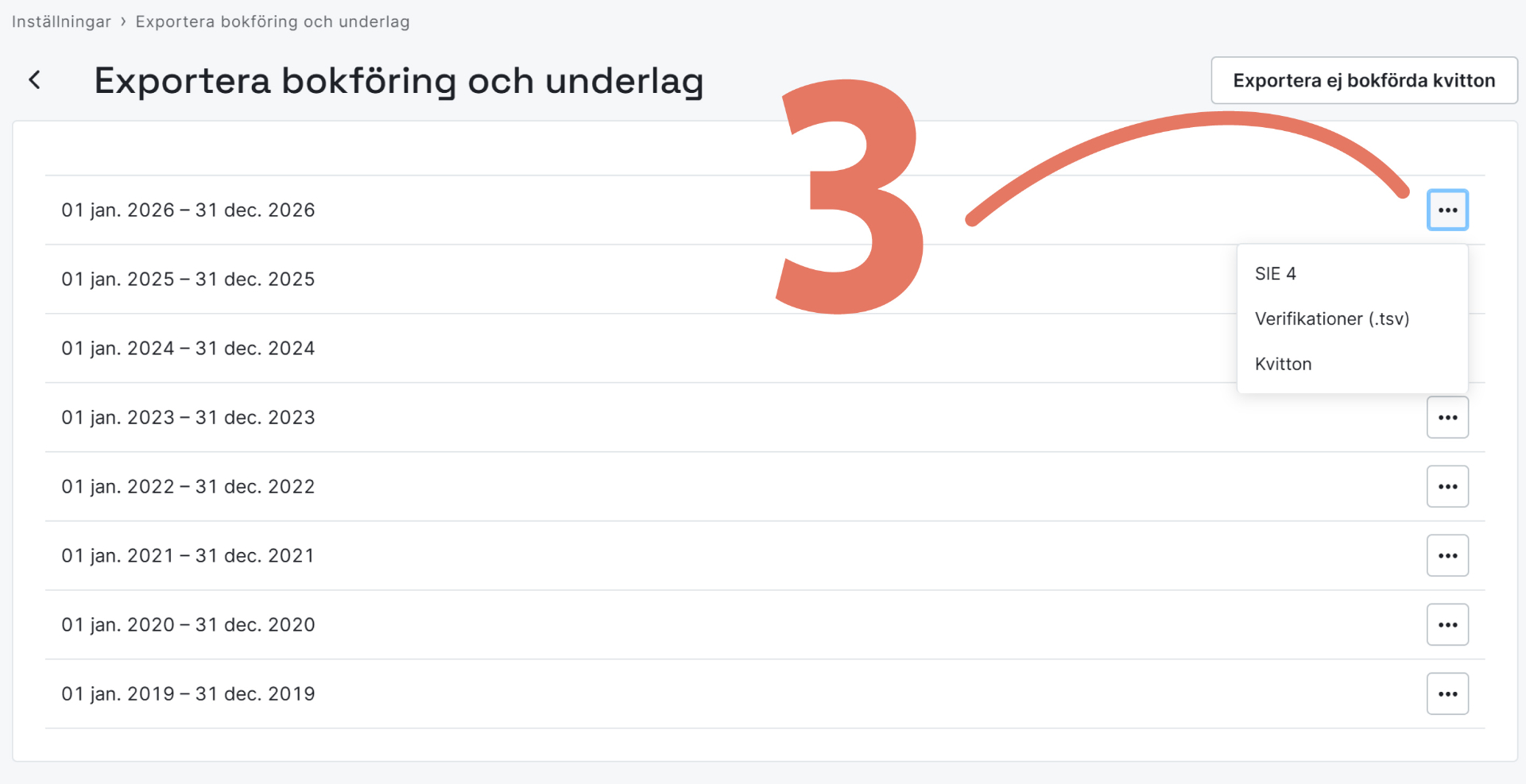 Steg 3: Välj SIE 4
